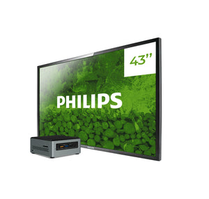 PACK GOOD monitor profesional Philips Q-Line BDL4330QL/00 + player Intel NUC Celeron